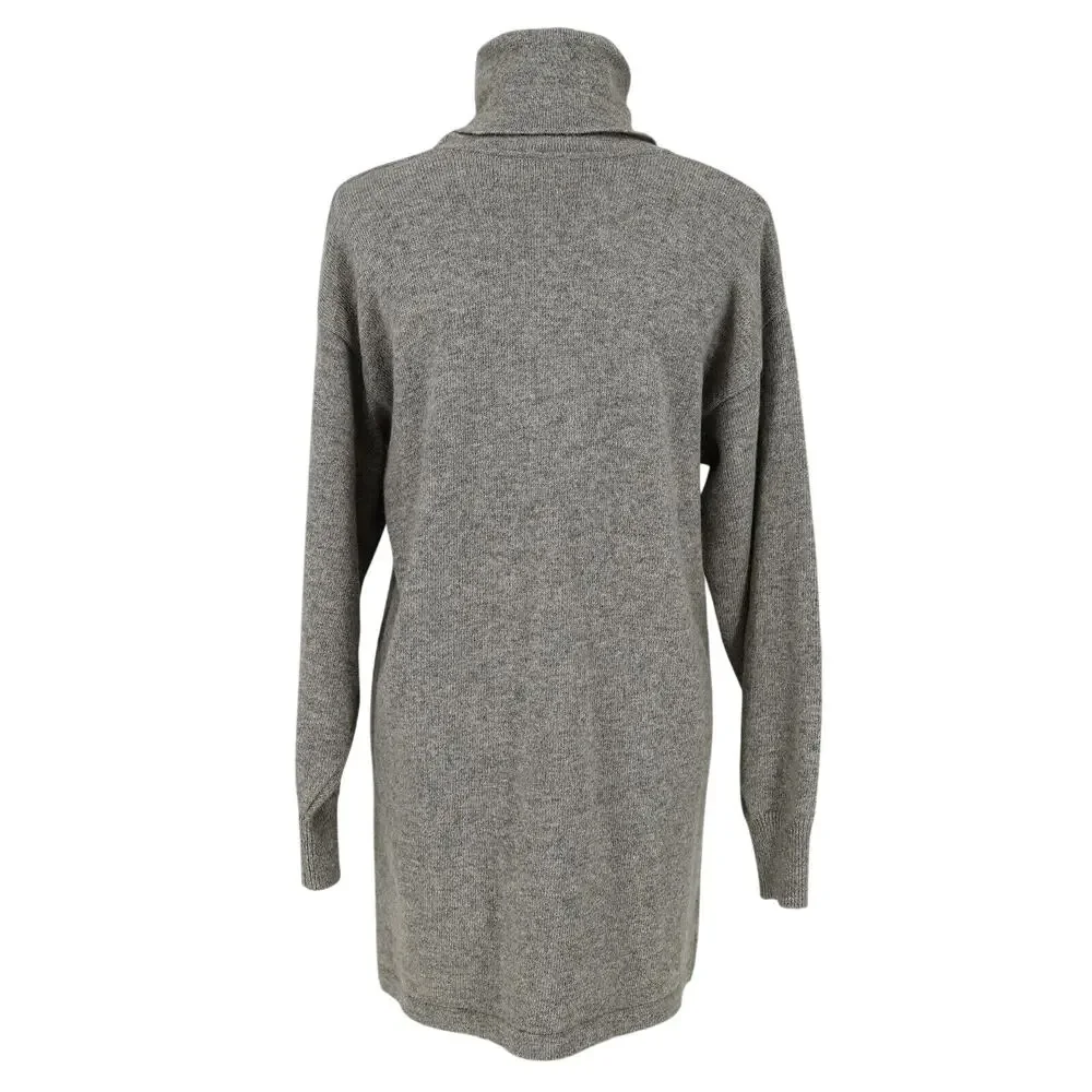 Laurel Escada Sweater Womens 8 US 38 EU Gray Wool Angora Long Preppy Vintage